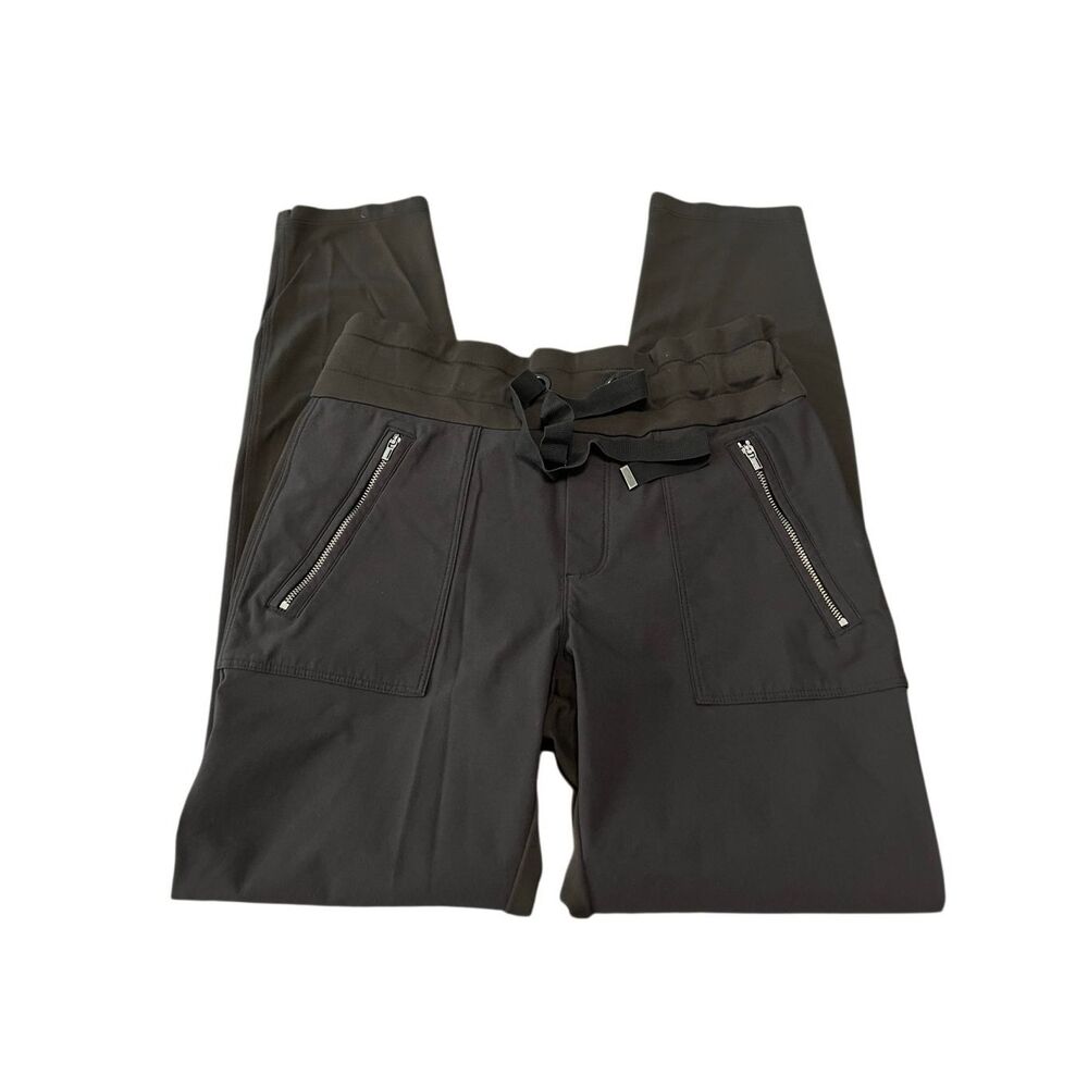Athleta Women’s Headlands Hybrid Drawstring Athletic Pants Black Size 6 - Picture 1 of 6